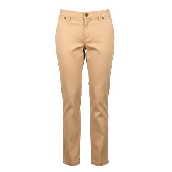 St John Buttercream Tan Straight Pants Size 2 - Picture 4 of 8